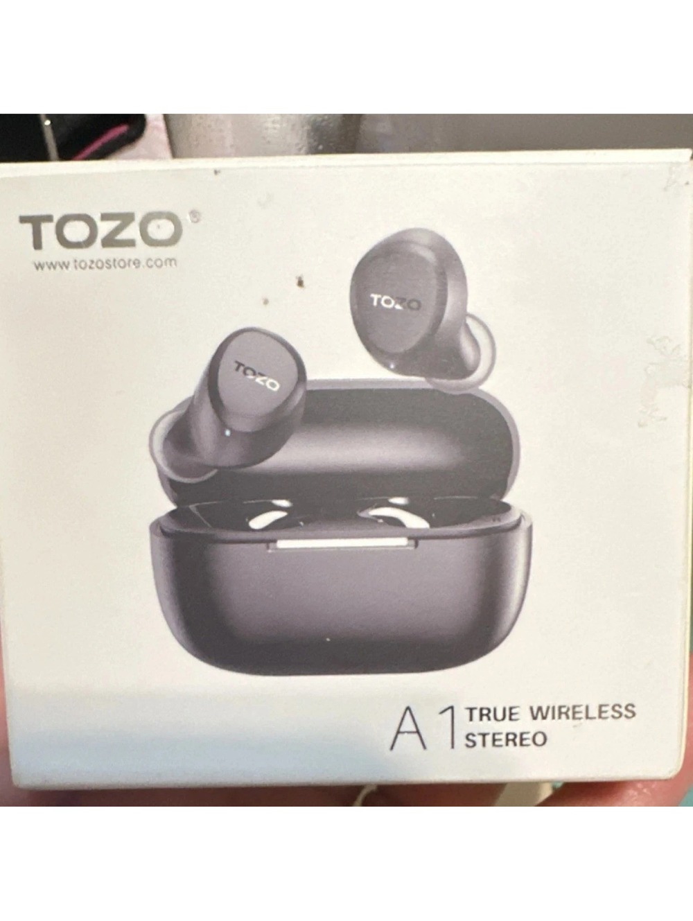 TOZO A1 True Wireless Stereo Earbuds Black Bluetooth Touch Control In-Ear